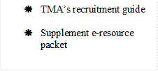 	TMAs recruitment guide

	Supplement e-resource packet
